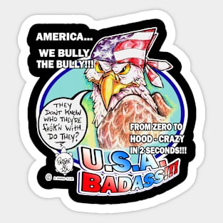 AMERICA - WE BULLY THE BULLY Sticker